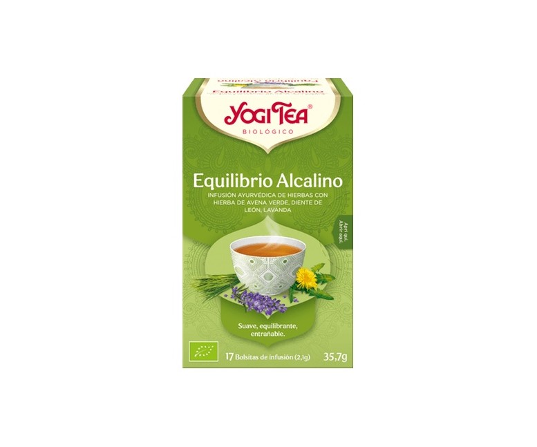 Infusión ayurvédica Equilibrio Alcalino 17 bolsitas infusoras de 2.1g Yogi Tea