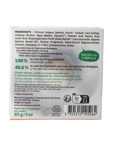 Champú sólido para niños 1 unidad de 85g Secrets de Provence