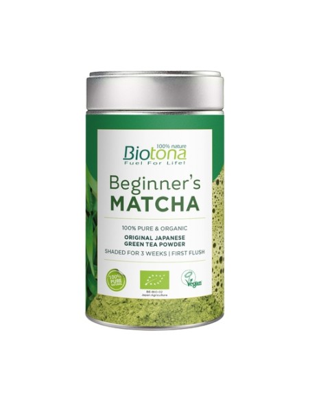 Begginers matcha té verde 80 g de polvo (Matcha) Biotona