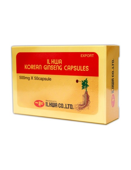 Ginseng coreano 50 cápsulas de 612mg IL HWA