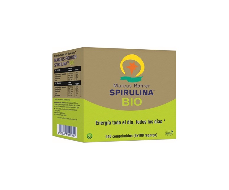 Espirulina Bio 540 comprimidos Marcus Rohrer