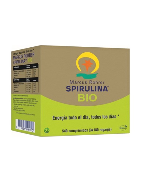 Espirulina Bio 540 comprimidos Marcus Rohrer