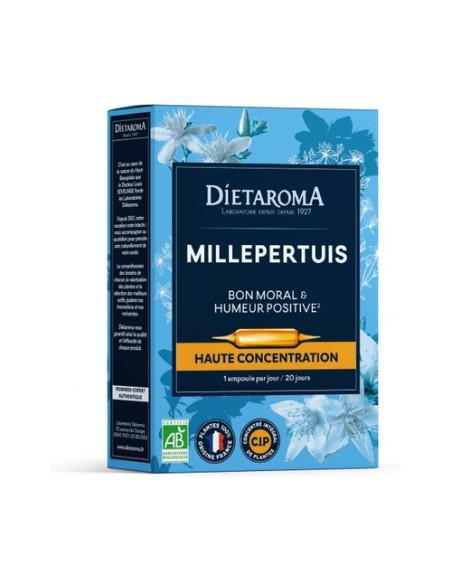Ampollas Hierba de San Juan bio (millepertuis) 20 ampollas de 10ml Dietaroma