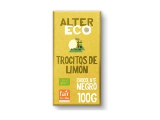 Chocolate negro con limón bio