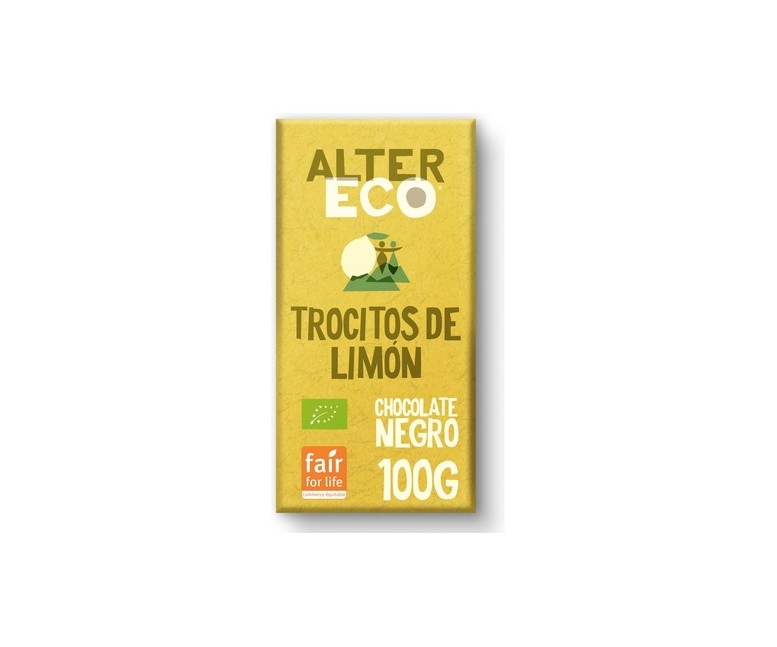 Chocolate negro con limón bio 100 g Altereco