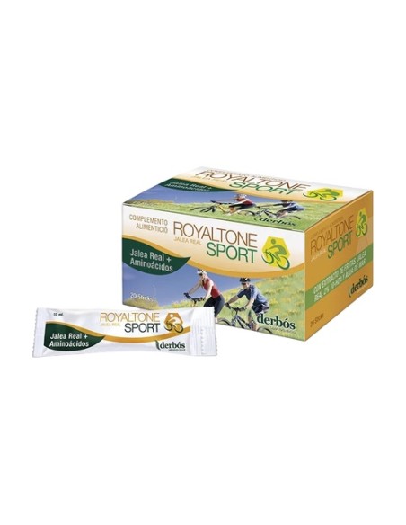 Royaltone sport jalea real + aminoácidos 20 sticks de 10ml Derbós