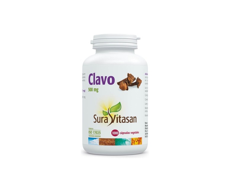 Clavo 100 cápsulas de 500mg Sura Vitasan