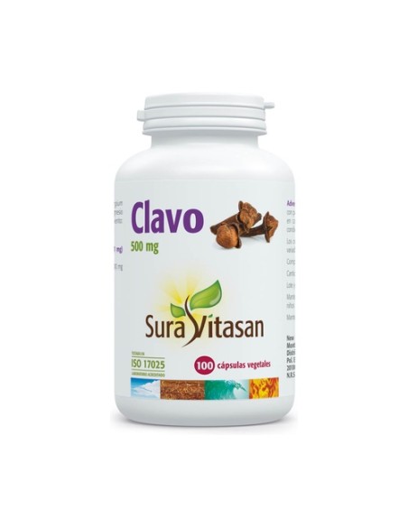 Clavo 100 cápsulas de 500mg Sura Vitasan