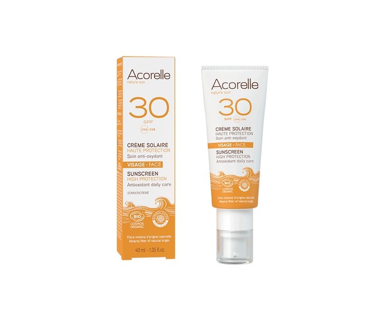 Crema solar facial SPF 30 40 ml de crema Acorelle