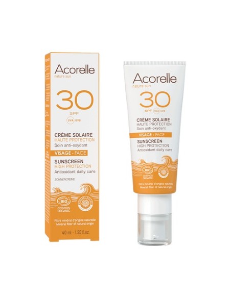 Crema solar facial SPF 30 40 ml de crema Acorelle