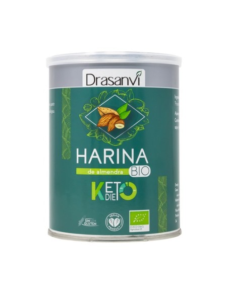 Harina almendras bio keto 375 g de polvo Drasanvi