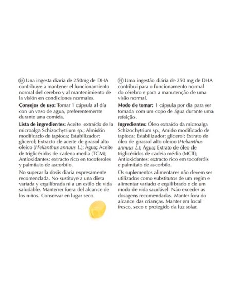 Optim DHA lg - Sistema nervioso y visión 60 cápsulas Optim Laboratoire