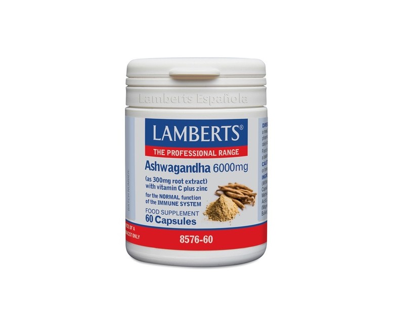 Ashwagandha 6000 mg 60 cápsulas Lamberts