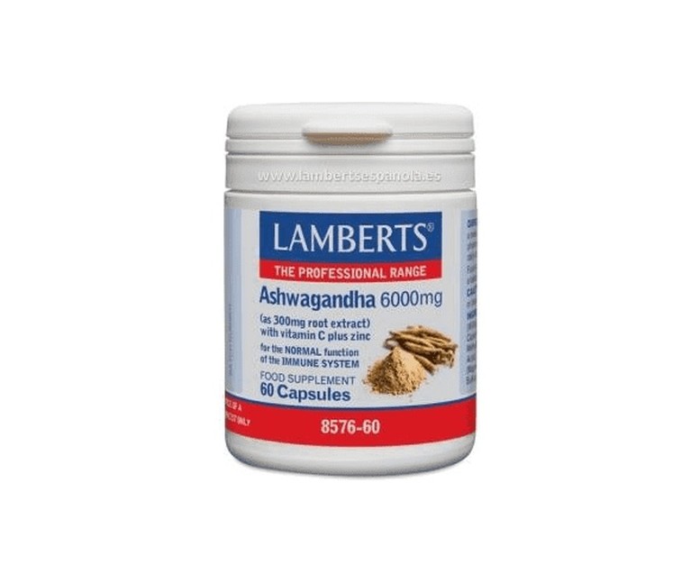 Ashwagandha 6000 mg 60 cápsulas Lamberts