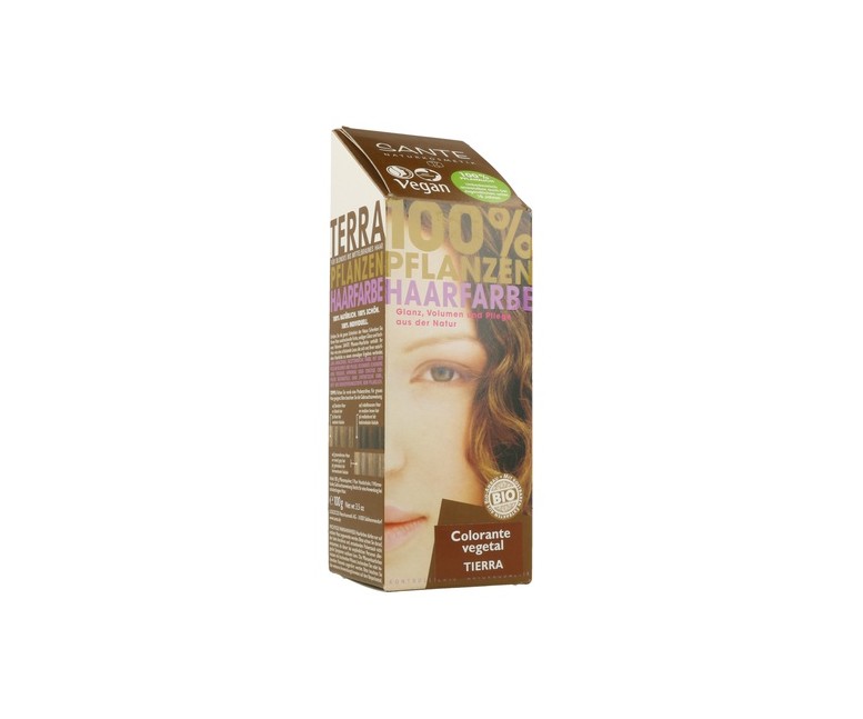 Tinte vegetal en polvo Tierra 100 g de polvo (Castaño) Sante