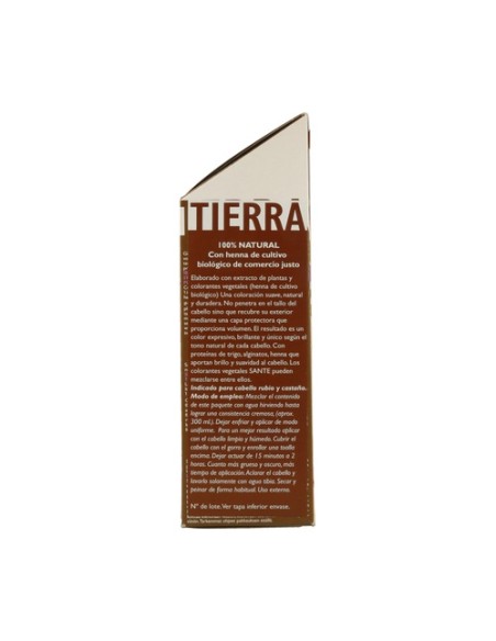 Tinte vegetal en polvo Tierra 100 g de polvo (Castaño) Sante
