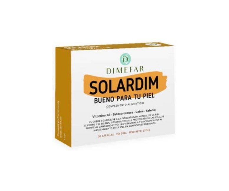 Solardim bueno para tu piel 30 cápsulas Dimefar