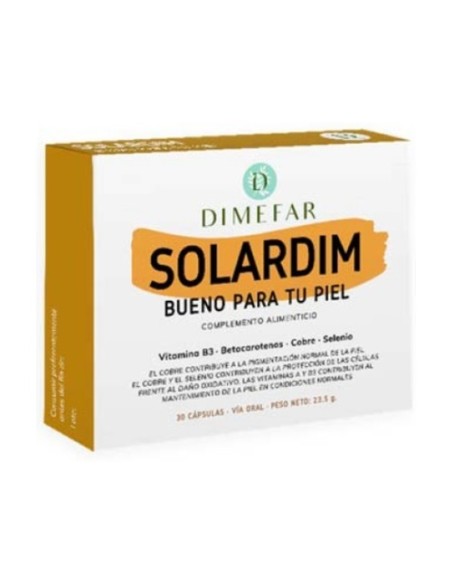 Solardim bueno para tu piel 30 cápsulas Dimefar