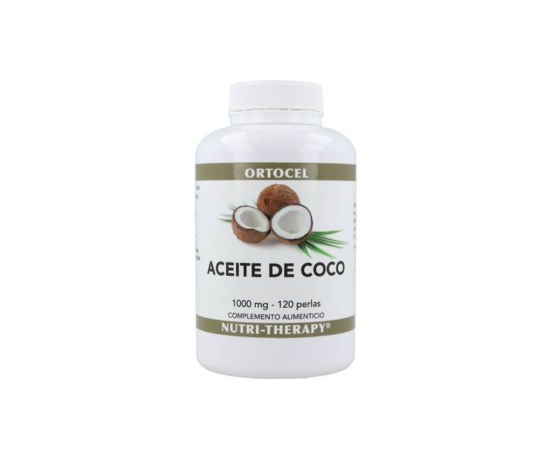Aceite de Coco 1000 mg 120 perlas Ortocel Nutri Therapy