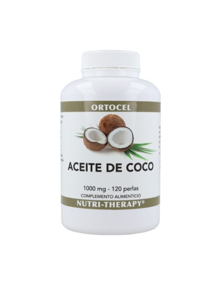 Aceite de Coco 1000 mg 120 perlas Ortocel Nutri Therapy