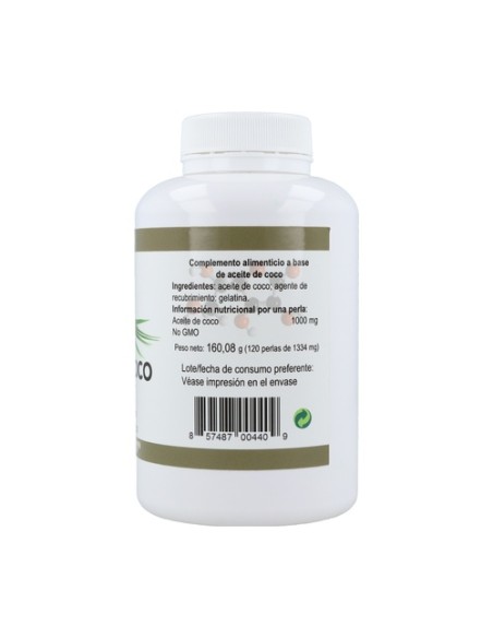 Aceite de Coco 1000 mg 120 perlas Ortocel Nutri Therapy