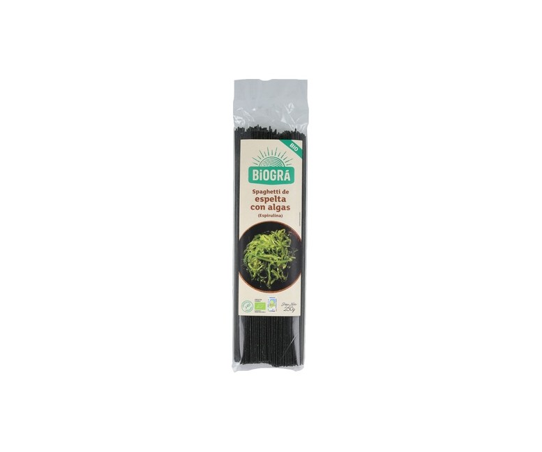 Spagueti Espelta con Algas 250 g Biográ