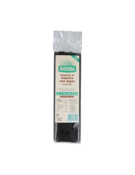 Spagueti Espelta con Algas 250 g Biográ