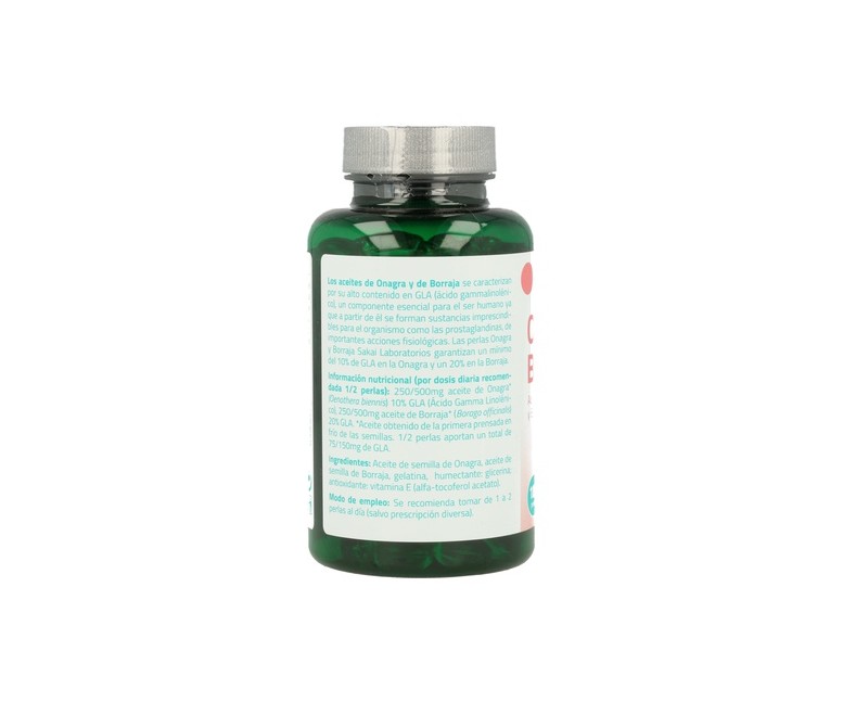 Aceite de Onagra y Borraja 180 perlas Sakai