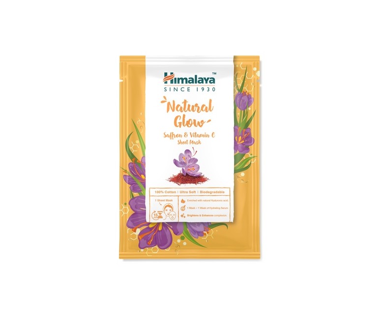 Mascarilla brillo natural azafrán & vitamina C 30 ml Himalaya Herbals