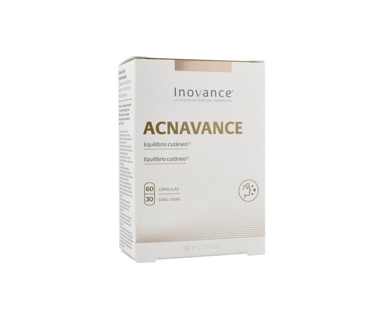 Acnavance afecciones de la piel 60 cápsulas vegetales Inovance