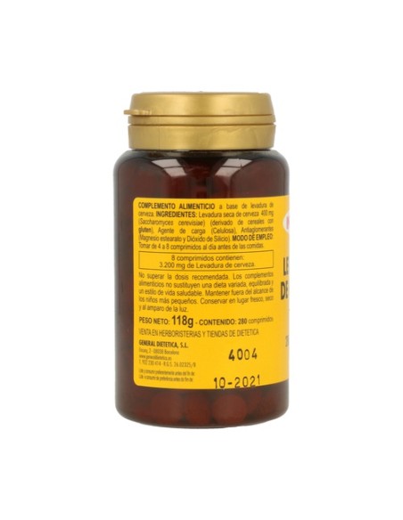 Levadura de Cerveza 280 comprimidos Integralia