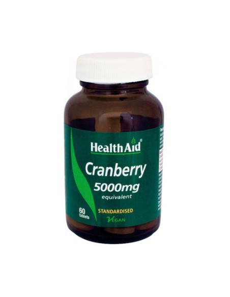 Arándano Rojo (Cranberry) 60 comprimidos de 5000mg Health Aid