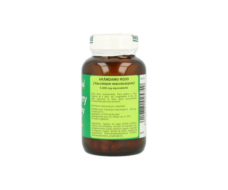 Arándano Rojo (Cranberry) 60 comprimidos de 5000mg Health Aid