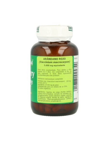 Arándano Rojo (Cranberry) 60 comprimidos de 5000mg Health Aid