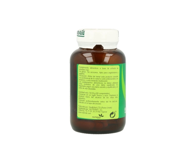 Arándano Rojo (Cranberry) 60 comprimidos de 5000mg Health Aid
