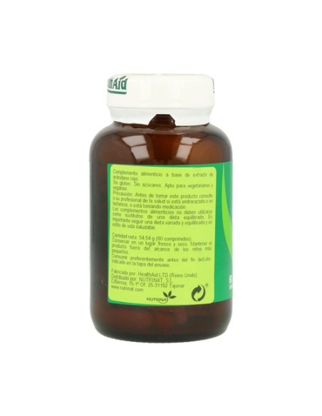 Arándano Rojo (Cranberry) 60 comprimidos de 5000mg Health Aid