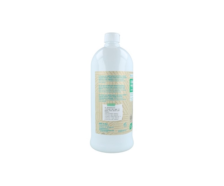 Champú anticaspa de salvia y ortiga 1 L Greenatural