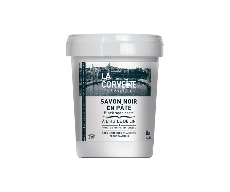 Jabón negro con aceite de lino para el suelo 1 kg La Corvette