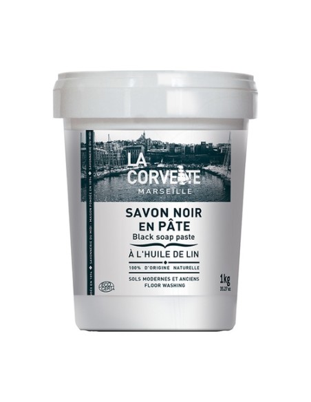 Jabón negro con aceite de lino para el suelo 1 kg La Corvette
