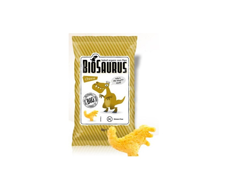 Snack de maíz queso 1 unidad de 50g (Queso) Biosaurus