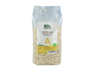 Copos de avena integral gruesos formato familiar Bio