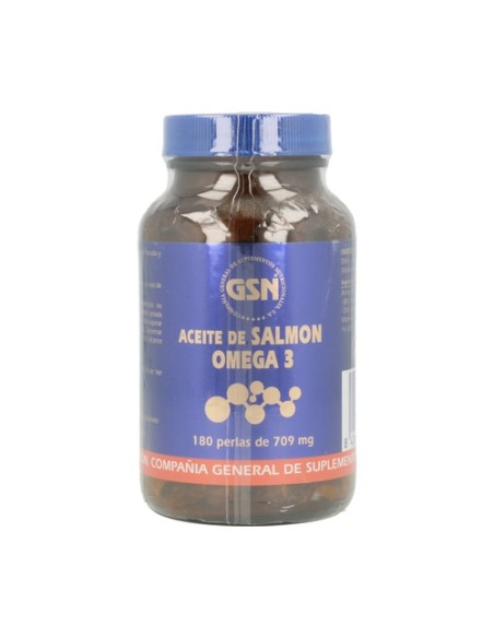 Aceite Salmón Omega 3 180 perlas de 500mg GSN
