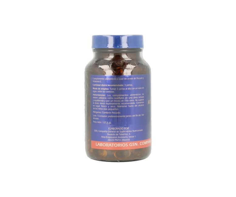 Aceite Salmón Omega 3 180 perlas de 500mg GSN