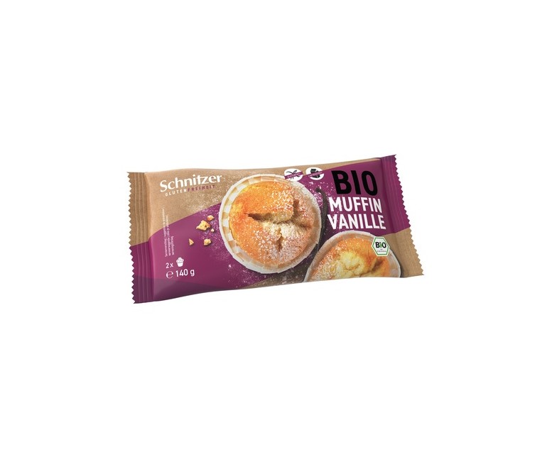 Muffins de vainilla sin gluten 140 g Schnitzer