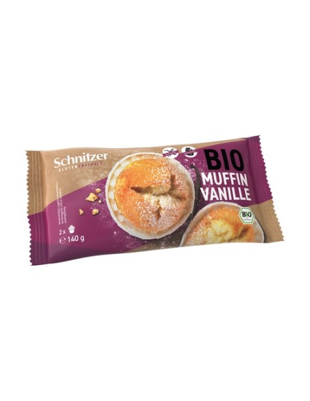 Muffins de vainilla sin gluten 140 g Schnitzer
