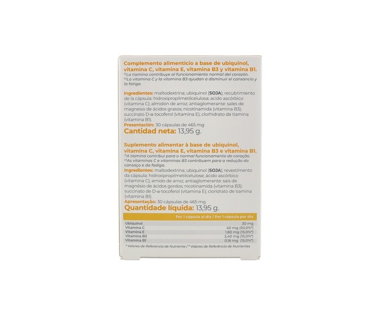 Ubiquinol Complex 30 cápsulas Inovance