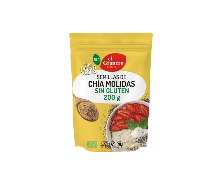 Vitaseeds semillas molidas de chía sin gluten Bio 200 g El Granero Integral