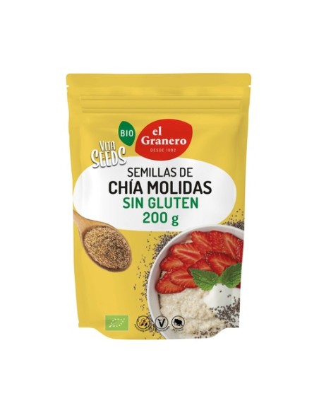Vitaseeds semillas molidas de chía sin gluten Bio 200 g El Granero Integral