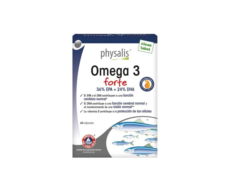 Omega 3 Forte Epa+Dha 60 cápsulas Physalis