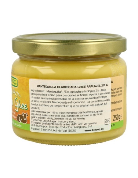 Mantequilla Clarificada 250 g Rapunzel